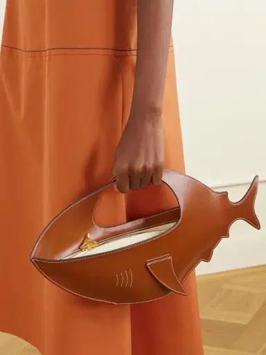 Staud Shark Leather Clutch | Thumbnail 2 Staud Shark Leather Clutch | Thumbnail 2