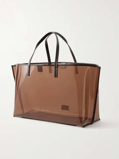 Staud Christos Large Leather-trimmed Pvc Tote | Thumbnail 4 Staud Christos Large Leather-trimmed Pvc Tote | Thumbnail 4
