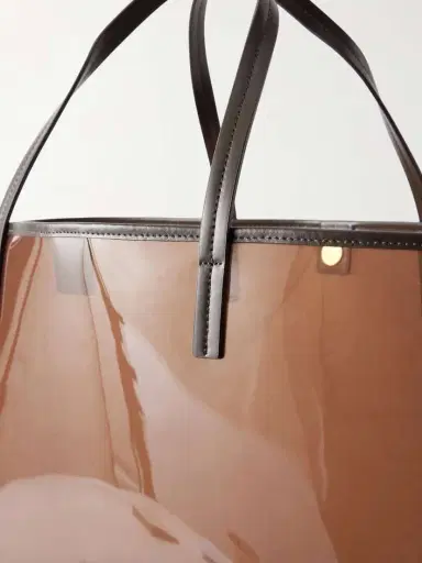 Staud Christos Large Leather-trimmed Pvc Tote | Thumbnail 5 Staud Christos Large Leather-trimmed Pvc Tote | Thumbnail 5