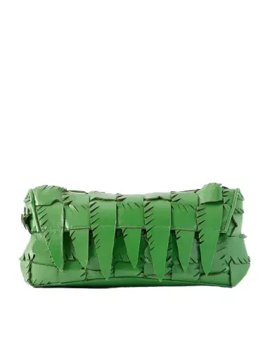 Staud Leaf Woven Leather Clutch Bag | Thumbnail 1 Staud Leaf Woven Leather Clutch Bag | Thumbnail 1