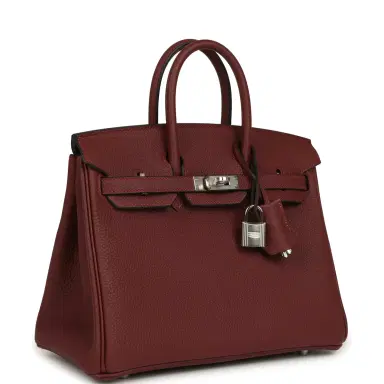 HERMÈS Hermes Birkin 25 Rouge H Togo Palladium Hardware | Thumbnail 2 HERMÈS Hermes Birkin 25 Rouge H Togo Palladium Hardware | Thumbnail 2
