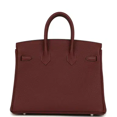 HERMÈS Hermes Birkin 25 Rouge H Togo Palladium Hardware | Thumbnail 4 HERMÈS Hermes Birkin 25 Rouge H Togo Palladium Hardware | Thumbnail 4