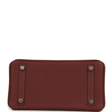 HERMÈS Hermes Birkin 25 Rouge H Togo Palladium Hardware | Thumbnail 6 HERMÈS Hermes Birkin 25 Rouge H Togo Palladium Hardware | Thumbnail 6