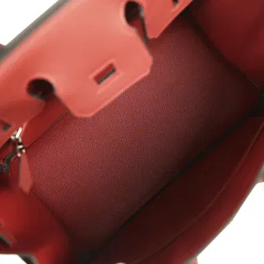 HERMÈS Hermes Birkin 25 Rouge H Togo Palladium Hardware | Thumbnail 8 HERMÈS Hermes Birkin 25 Rouge H Togo Palladium Hardware | Thumbnail 8