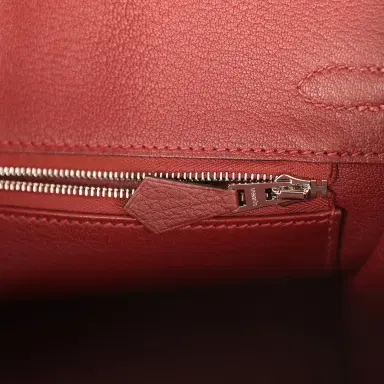 HERMÈS Hermes Birkin 25 Rouge H Togo Palladium Hardware | Thumbnail 9 HERMÈS Hermes Birkin 25 Rouge H Togo Palladium Hardware | Thumbnail 9