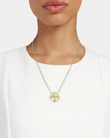 Marco Bicego 18K Gold Diamond Petali Necklace | Thumbnail 2 Marco Bicego 18K Gold Diamond Petali Necklace | Thumbnail 2