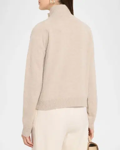 Max Mara Button-Shoulder Cashmere Turtleneck Sweater | Thumbnail 3 Max Mara Button-Shoulder Cashmere Turtleneck Sweater | Thumbnail 3