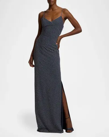 Ralph Lauren Collection Caitlin Sequined Trench Evening Dress | Thumbnail 3 Ralph Lauren Collection Caitlin Sequined Trench Evening Dress | Thumbnail 3