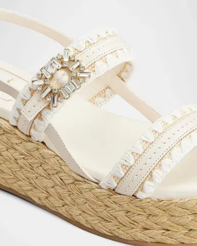 Roger Vivier Summer Strass Platform Espadrille Sandals | Thumbnail 2 Roger Vivier Summer Strass Platform Espadrille Sandals | Thumbnail 2