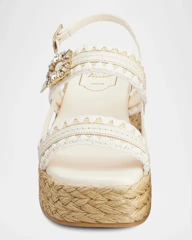 Roger Vivier Summer Strass Platform Espadrille Sandals | Thumbnail 3 Roger Vivier Summer Strass Platform Espadrille Sandals | Thumbnail 3