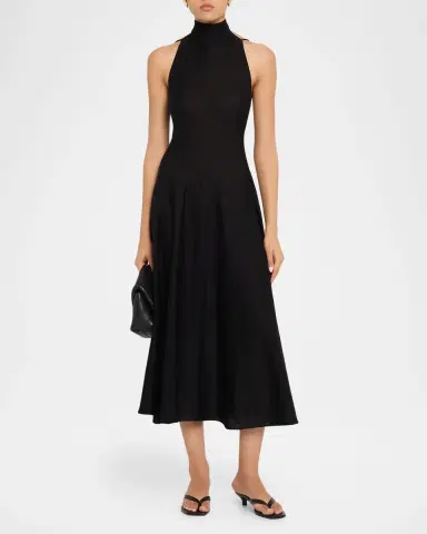Malo Cashmere Silk Halter Dress | Thumbnail 2 Malo Cashmere Silk Halter Dress | Thumbnail 2