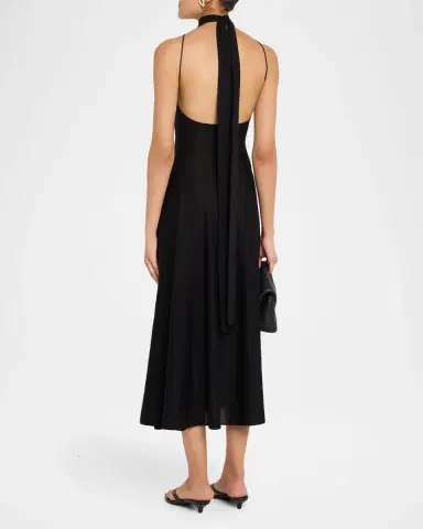 Malo Cashmere Silk Halter Dress | Thumbnail 3 Malo Cashmere Silk Halter Dress | Thumbnail 3