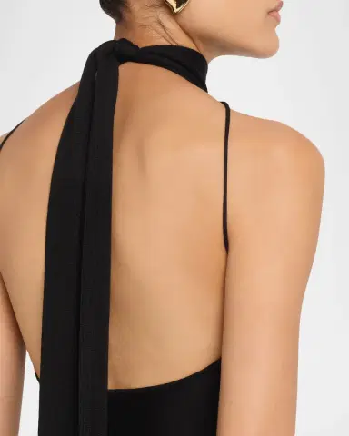 Malo Cashmere Silk Halter Dress | Thumbnail 5 Malo Cashmere Silk Halter Dress | Thumbnail 5
