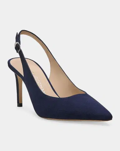 Stuart Weitzman 75mm Stuart Power Suede Slingback Pumps | Thumbnail 4 Stuart Weitzman 75mm Stuart Power Suede Slingback Pumps | Thumbnail 4