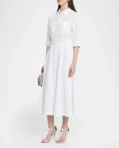 Essentiel Antwerp Jizo Belted Midi Shirtdress | Thumbnail 3 Essentiel Antwerp Jizo Belted Midi Shirtdress | Thumbnail 3