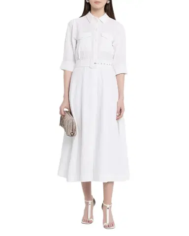 Essentiel Antwerp Jizo Belted Midi Shirtdress | Thumbnail 1 Essentiel Antwerp Jizo Belted Midi Shirtdress | Thumbnail 1