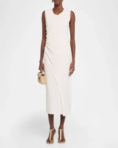 A.L.C. Caroline Pinstripe Linen-Blend Tank Dress | Thumbnail 2 A.L.C. Caroline Pinstripe Linen-Blend Tank Dress | Thumbnail 2