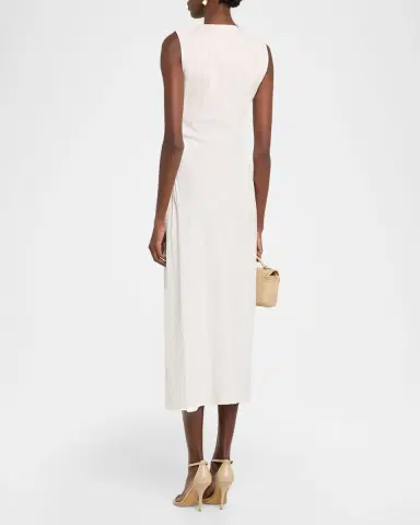 A.L.C. Caroline Pinstripe Linen-Blend Tank Dress | Thumbnail 3 A.L.C. Caroline Pinstripe Linen-Blend Tank Dress | Thumbnail 3