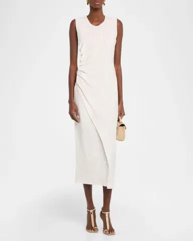 A.L.C. Caroline Pinstripe Linen-Blend Tank Dress | Thumbnail 4 A.L.C. Caroline Pinstripe Linen-Blend Tank Dress | Thumbnail 4