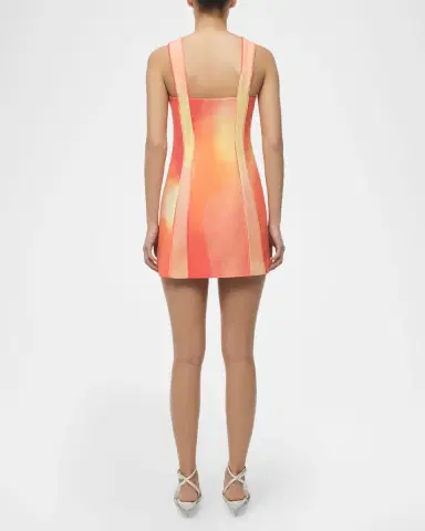 SIMKHAI Calyx Square-Neck Mini Dress | Thumbnail 2 SIMKHAI Calyx Square-Neck Mini Dress | Thumbnail 2