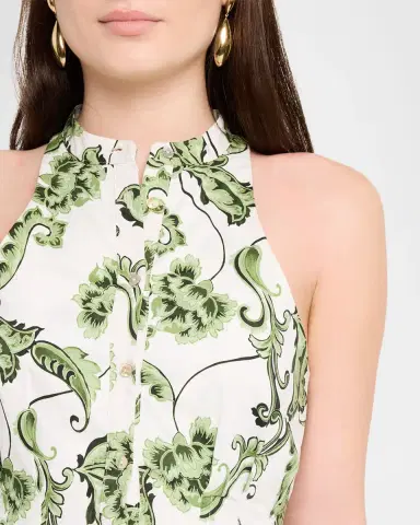 MISA Los Angeles Risha Sleeveless Mini Shirtdress | Thumbnail 5 MISA Los Angeles Risha Sleeveless Mini Shirtdress | Thumbnail 5