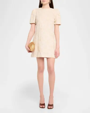 MISA Los Angeles Athela Floral Embroidered Mini Dress | Thumbnail 2 MISA Los Angeles Athela Floral Embroidered Mini Dress | Thumbnail 2