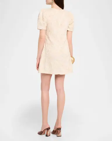 MISA Los Angeles Athela Floral Embroidered Mini Dress | Thumbnail 3 MISA Los Angeles Athela Floral Embroidered Mini Dress | Thumbnail 3