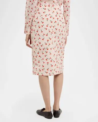 Jil Sander Poppy Floral Pencil Skirt | Thumbnail 3 Jil Sander Poppy Floral Pencil Skirt | Thumbnail 3