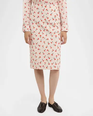 Jil Sander Poppy Floral Pencil Skirt | Thumbnail 4 Jil Sander Poppy Floral Pencil Skirt | Thumbnail 4