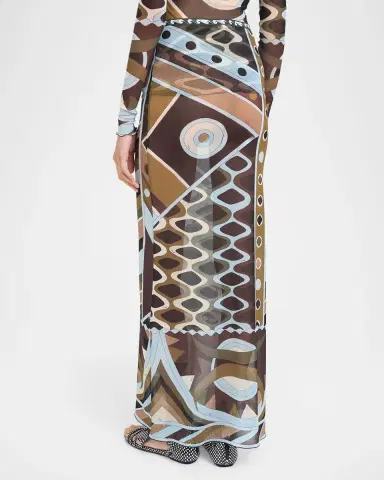 Pucci Vivara Tulle Maxi Skirt | Thumbnail 2 Pucci Vivara Tulle Maxi Skirt | Thumbnail 2