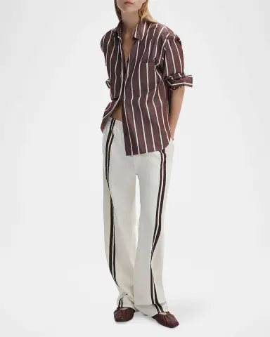 rag & bone Featherweight Logan Wide-Leg Denim Track Pants | Thumbnail 2 rag & bone Featherweight Logan Wide-Leg Denim Track Pants | Thumbnail 2