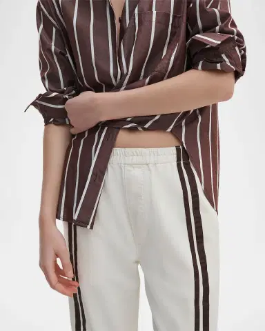 rag & bone Featherweight Logan Wide-Leg Denim Track Pants | Thumbnail 5 rag & bone Featherweight Logan Wide-Leg Denim Track Pants | Thumbnail 5