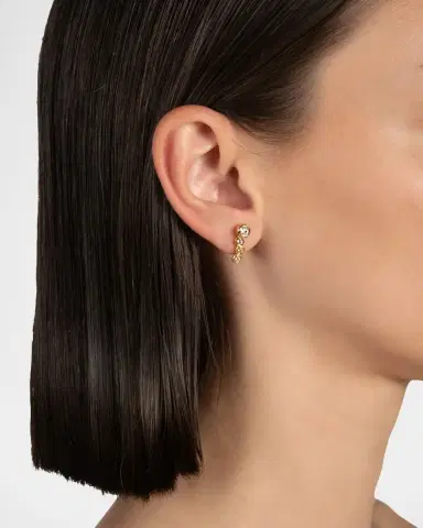 Alexis Bittar Asterales Gold Bar Earrings | Thumbnail 2 Alexis Bittar Asterales Gold Bar Earrings | Thumbnail 2