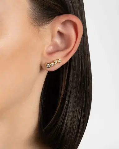 Alexis Bittar Asterales Gold Bar Earrings | Thumbnail 3 Alexis Bittar Asterales Gold Bar Earrings | Thumbnail 3
