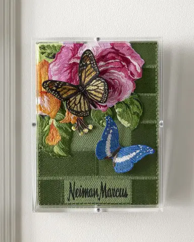 Stephen Wilson Studio "Floral Corner" Petite Embroidered Art | Thumbnail 3 Stephen Wilson Studio "Floral Corner" Petite Embroidered Art | Thumbnail 3