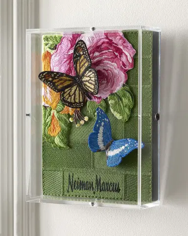 Stephen Wilson Studio "Floral Corner" Petite Embroidered Art | Thumbnail 4 Stephen Wilson Studio "Floral Corner" Petite Embroidered Art | Thumbnail 4