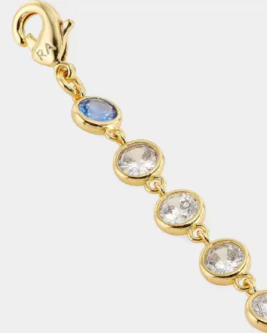 Lee Angel Goldtone & Cubic Zirconia Necklace | Thumbnail 3 Lee Angel Goldtone & Cubic Zirconia Necklace | Thumbnail 3