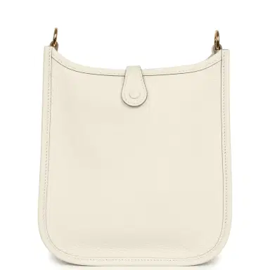 HERMÈS Hermes Evelyne TPM Gris Pale Clemence Gold Hardware | Thumbnail 4 HERMÈS Hermes Evelyne TPM Gris Pale Clemence Gold Hardware | Thumbnail 4