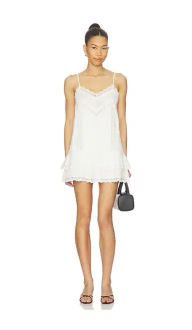 ROCOCO SAND Lace Detail Mini Dress | Thumbnail 1 ROCOCO SAND Lace Detail Mini Dress | Thumbnail 1