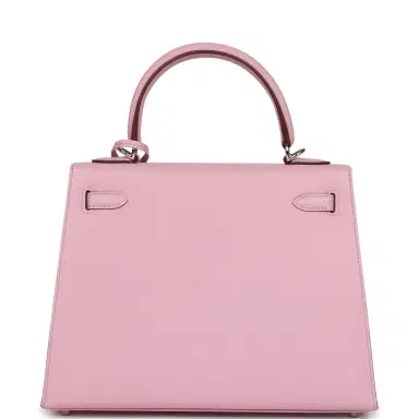 HERMÈS Hermes Kelly Sellier 25 Mauve Sylvestre Epsom Palladium Hardware | Thumbnail 4 HERMÈS Hermes Kelly Sellier 25 Mauve Sylvestre Epsom Palladium Hardware | Thumbnail 4