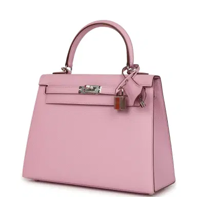HERMÈS Hermes Kelly Sellier 25 Mauve Sylvestre Epsom Palladium Hardware | Thumbnail 5 HERMÈS Hermes Kelly Sellier 25 Mauve Sylvestre Epsom Palladium Hardware | Thumbnail 5