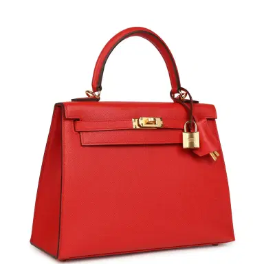 HERMÈS Hermes Kelly Sellier 25 Rouge de Couer Madame Gold Hardware | Thumbnail 2 HERMÈS Hermes Kelly Sellier 25 Rouge de Couer Madame Gold Hardware | Thumbnail 2