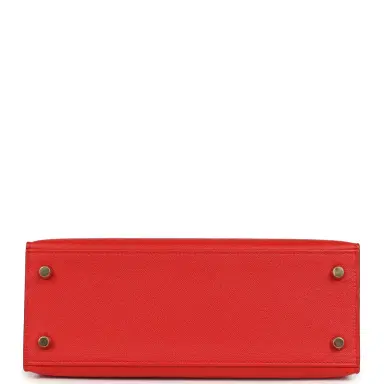 HERMÈS Hermes Kelly Sellier 25 Rouge de Couer Madame Gold Hardware | Thumbnail 6 HERMÈS Hermes Kelly Sellier 25 Rouge de Couer Madame Gold Hardware | Thumbnail 6