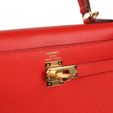 HERMÈS Hermes Kelly Sellier 25 Rouge de Couer Madame Gold Hardware | Thumbnail 7 HERMÈS Hermes Kelly Sellier 25 Rouge de Couer Madame Gold Hardware | Thumbnail 7
