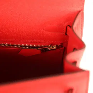 HERMÈS Hermes Kelly Sellier 25 Rouge de Couer Madame Gold Hardware | Thumbnail 9 HERMÈS Hermes Kelly Sellier 25 Rouge de Couer Madame Gold Hardware | Thumbnail 9