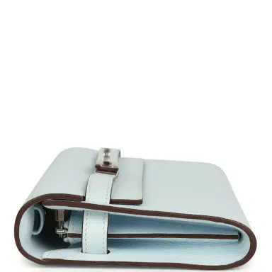 HERMÈS Hermes Kelly Wallet To Go Bleu Brume Palladium Hardware | Thumbnail 5 HERMÈS Hermes Kelly Wallet To Go Bleu Brume Palladium Hardware | Thumbnail 5