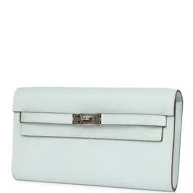 HERMÈS Hermes Kelly Wallet To Go Bleu Brume Palladium Hardware | Thumbnail 6 HERMÈS Hermes Kelly Wallet To Go Bleu Brume Palladium Hardware | Thumbnail 6
