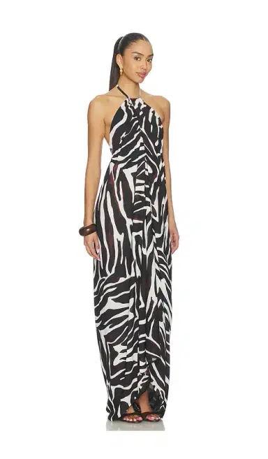 superdown Jaslynn Halter Maxi Dress | Thumbnail 2 superdown Jaslynn Halter Maxi Dress | Thumbnail 2