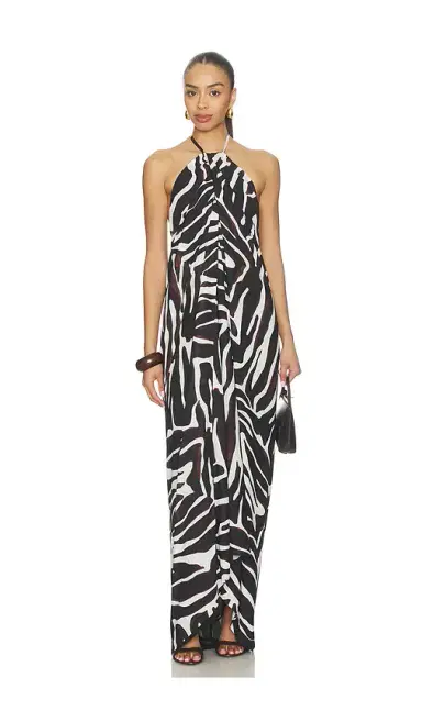 superdown Jaslynn Halter Maxi Dress | Thumbnail 1 superdown Jaslynn Halter Maxi Dress | Thumbnail 1