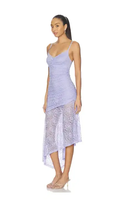 Runaway The Label Dia Asymmetrical Hem Midi Dress | Thumbnail 2 Runaway The Label Dia Asymmetrical Hem Midi Dress | Thumbnail 2